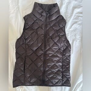 Quilted Brown Puffer Vest